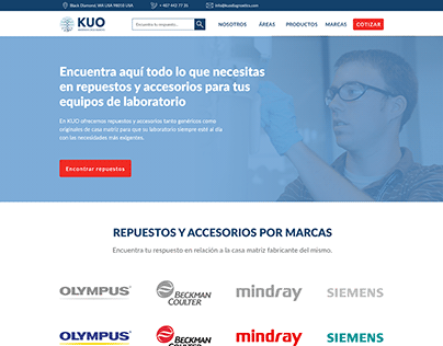 Diseño web para KUO Diagnostics