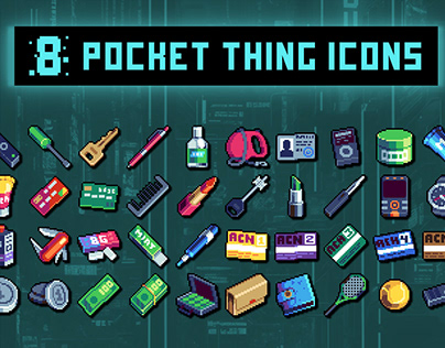 Pocket Things Pixel Art 32×32 Icon Pack