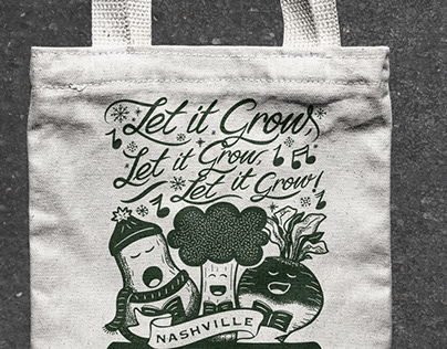 Nashville Farmer’s Market Winter tote bags