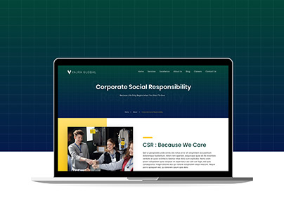 Corporate social responsibility Landing page