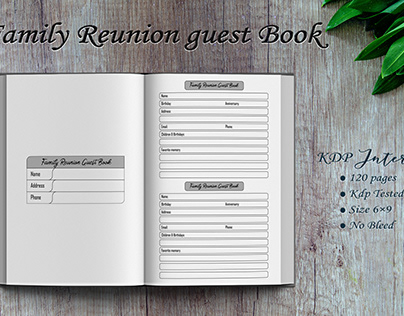 Family Reunion Guest Book