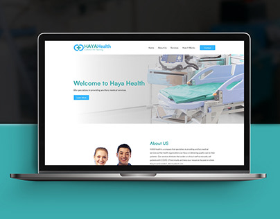 Haya Health Landing Page Design