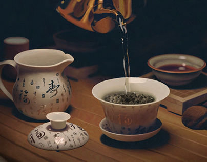 Asian tea set