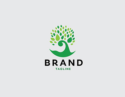 Green Tree Leaf Logo