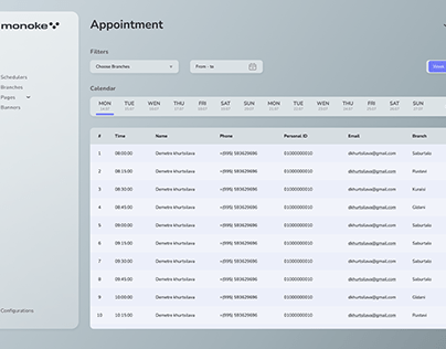Project thumbnail - UI / UX of Appointments' Module