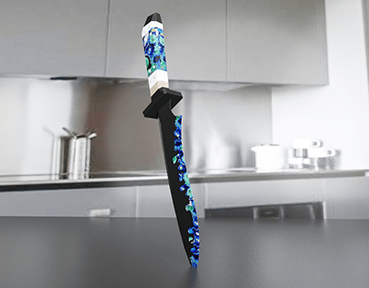 azurite knife