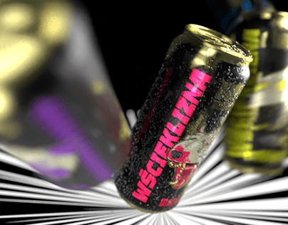 Energy Drink Branding and 3D mockup