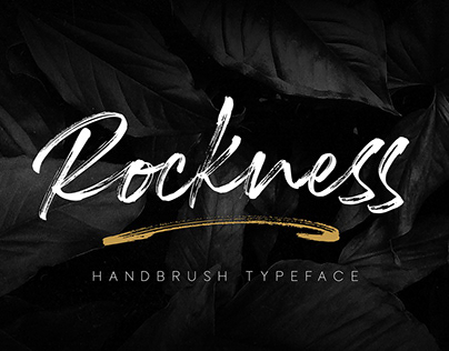 Free Rockness Handbrush Font