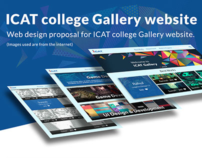 ICAT College Gallery website design