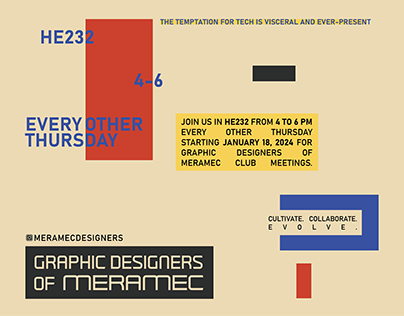 Graphic Designers of Meramec Club Poster Design