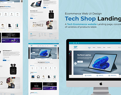 TechShop Ecommerce Website UI
