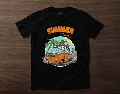 summer time t shirt design