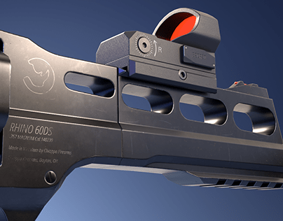 Chiappa Rhino 60DS ( With scope) - 3D Model