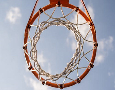 Orange Basketball Hoop