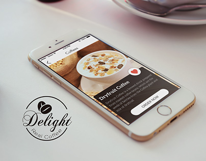 Delight Real coffee cafe Mobile app