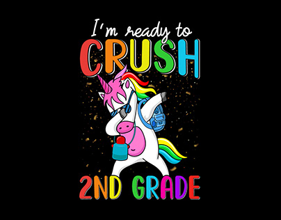 Ready To Crush 2nd Grade unicorn