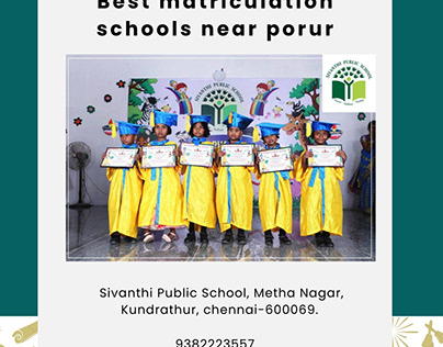 Matriculation schools near porur