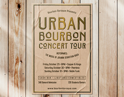 Urban Bourbon Concert Tour - Poster Design