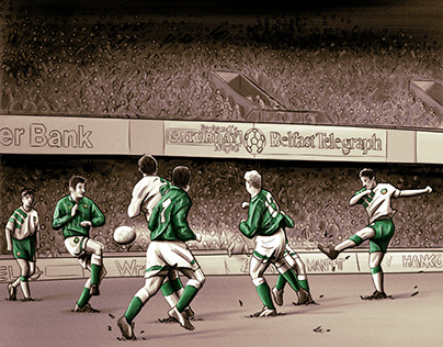 Ireland 2022 World Cup Match Programme Illustrations