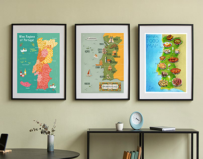 Illustrated Maps of Portugal