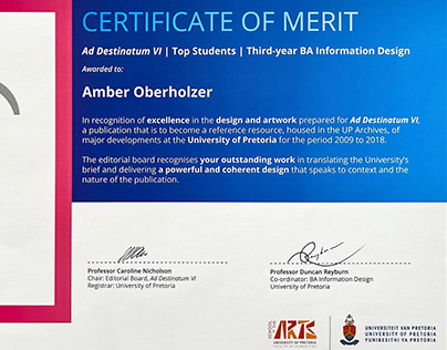 Ad Destinatum VI | Certificate of Merit
