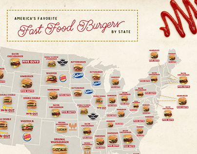 Map: Fast Food Burgers - Mental Floss