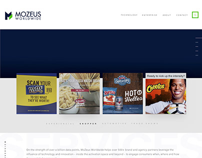 MoZeus Worldwide Website Design (Concept 1)