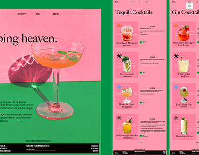 Cocktail recipes website