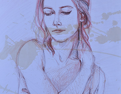 Sketch of Female Figure, RED