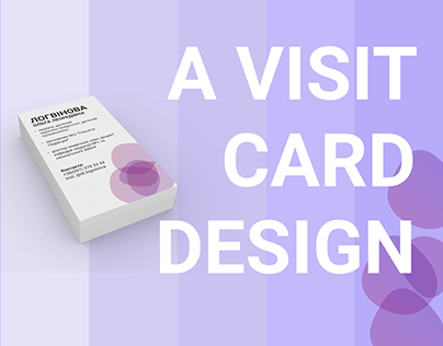 A visit card design for a doctor