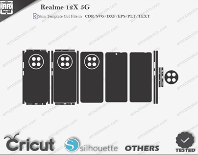 Realme 12X 5G Skin Template Vector - ARMOBILESKIN