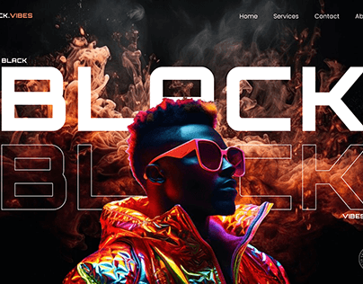 Landing page for black vibes