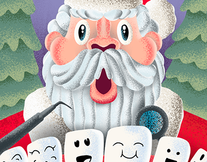 Christmas card for dental tools store