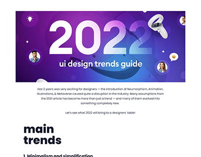UIUX Design Trends 2022