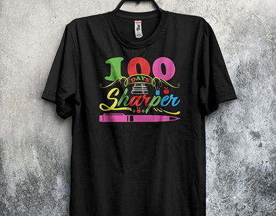 100 Days Sharper T-shirt Design