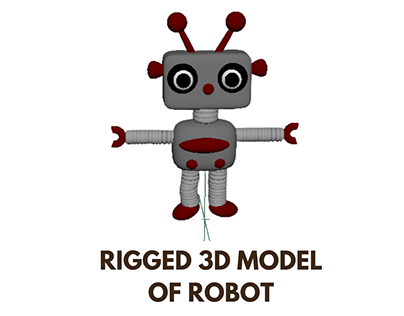 3D Rigged Model of Robot