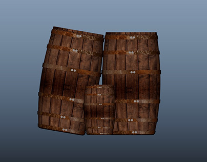 3D Barrel Create In AutoDesk Maya