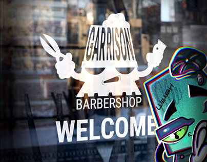 Brand character for barbershop "Garrison"