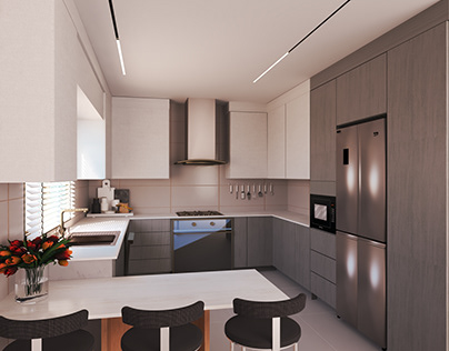 kitchen design with prof. shopdrawings