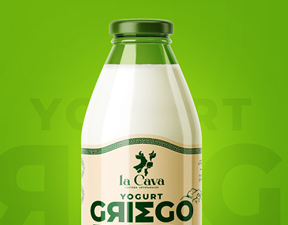 Etiqueta Yogurt Griego La Cava