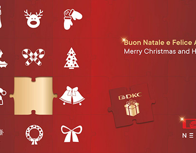 Biglietto di Natale - banner e GIF animata coordinata