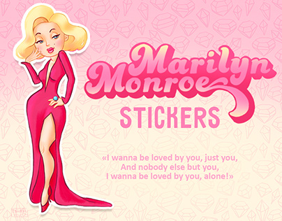 Marilyn Monroe stickers