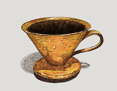 Coffee maker illustration