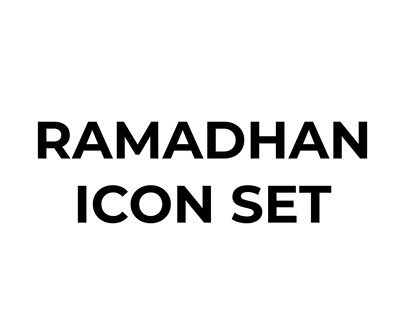 Ramadan icon set