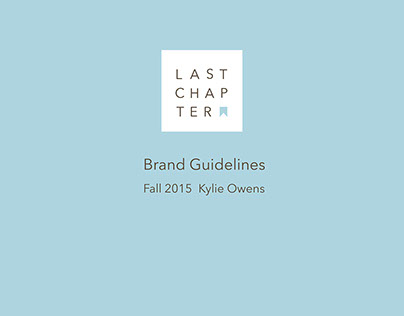 Last Chapter Bookstore Identity and Brand Guidelines