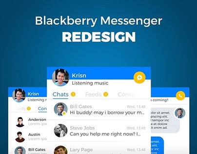 Blackberry Messenger - Redesign