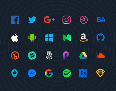 70 Flat Social Icons for Sketch (Free Download)