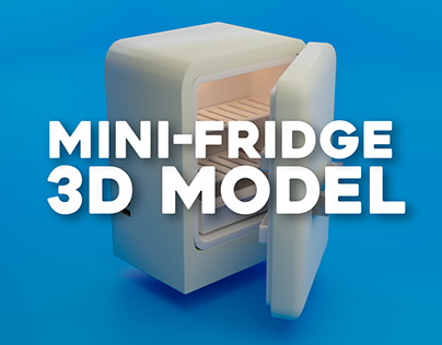 3D MODEL | Mini-fridge / heladera
