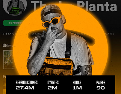 Diseño gráfico - The la Planta en Spotify