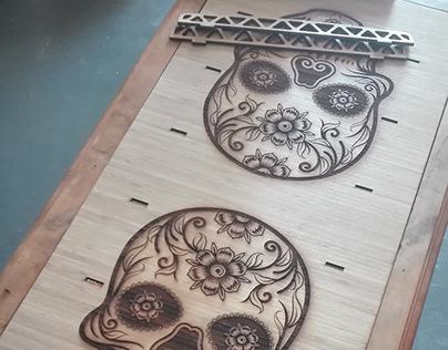 Laser Cut and Etched - table top